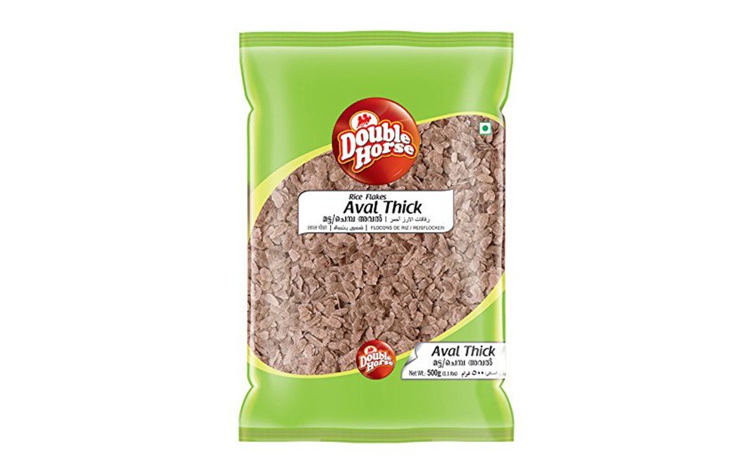 Double Horse Aval Thick Rice Flakes   Pack  500 grams
